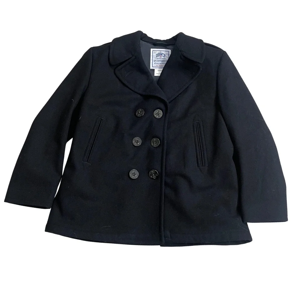 DSCP Quarterdeck Collection US Navy women's Wool Peacoat Black Size‎ 16short